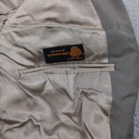 Joseph & Feiss Blazer Mens Large Gray Wool Sport Coat Dillard's Woolmark Lined - Picture 2 of 6